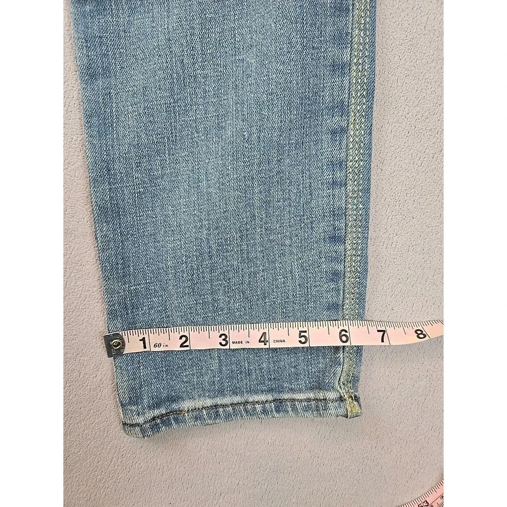 Gap Women's Best Girlfriend Jeans Light Blue Size‎ 28 Tall Stitching Is Sparkly